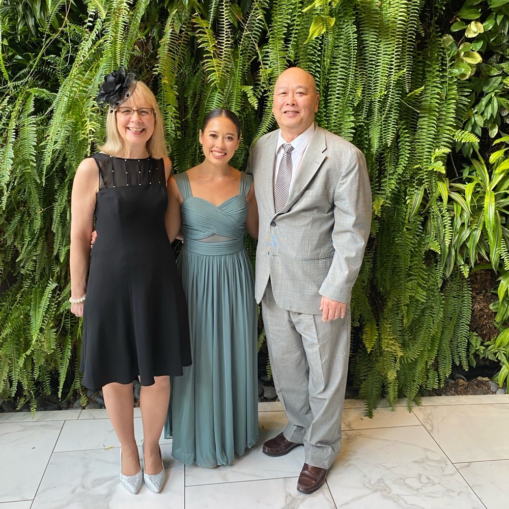 Birdie gray sage bridesmaid dress